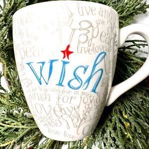 Two Starbucks 2005 Holiday “Wish” Mugs